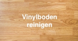Vinylboden reinigen